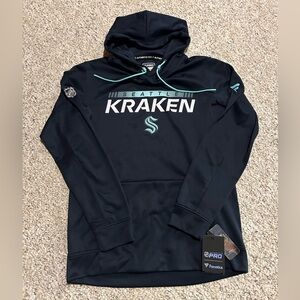New Seattle Krakens Fanatics Authentic Pro Rink Performance Hoodie - Size M  NWT